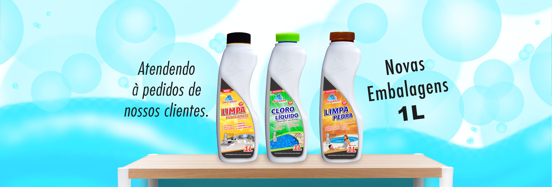 Cris Água - Produtos para Tratamento de Piscinas e Limpeza Pesada