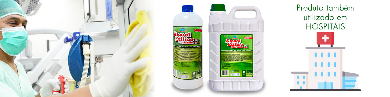alcool liquido 70 hospitais